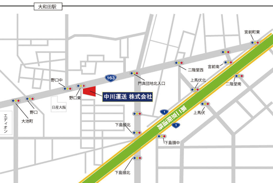 中川運送株式会社MAP
